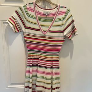 Milly striped stretch dress